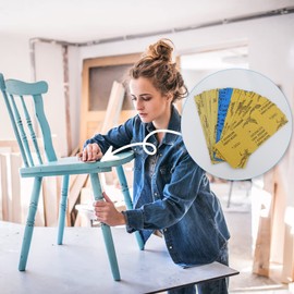 1200 To 5000 Assorted Grit Sandpaper, 23 x 9 cm,30 Pieces Wet and Dry Assorted Sanding Sheets for Automotive Sanding Wood Furniture Finishing