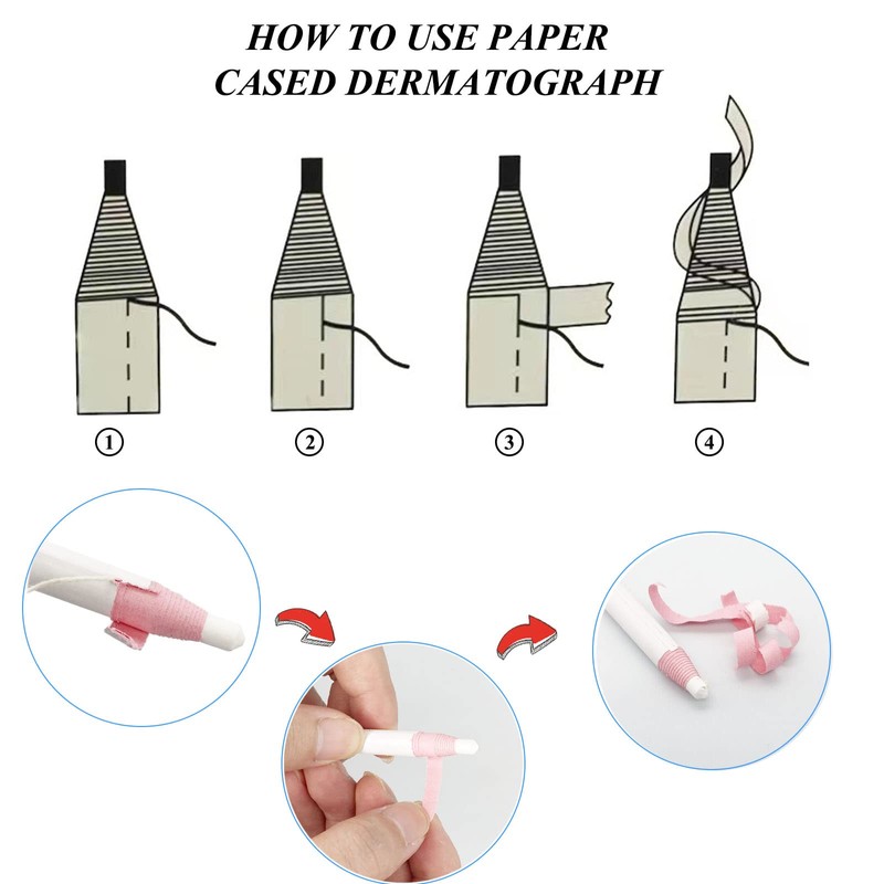 Yoliko Sewing Mark Pencil 6PCS White Invisible Erasable Fabric Pencils
