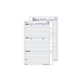 Undated Week to View (30 Weeks) Refill for Pocket Size Personal Organiser (6 Ring Mechanism)