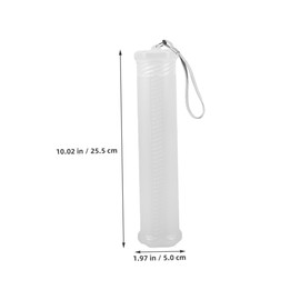 Gadpiparty 4pcs Transparent Telescopic Pen Holder Plastic Tube for Paint Brushes Diameter to Portable Organizer for Artists and Students