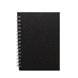 Pink Pig A5 Portrait Posh Banana Pig White Paper Sketchbook - Ebony