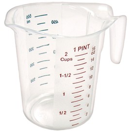 Winco PMCP-50 PintWinco Measuring Cup, Polycarbonate, 1-Pint, Clear