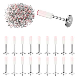 Wmzjnljy 200pcs 7.3mm Round Nails for Mini Steel Nails Guns for Ceilings, Wire Hider, Fixing Installation and Repair (200)(Z122-200)