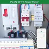 Tuya Smart Din Rail Power Monitor with Relay, Real-time Voltage,