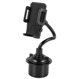 Aswalling Universal Car Mount Adjustable Gooseneck Cup Holder Cradle for Cell Phone