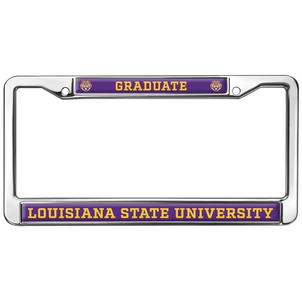 LSU Graduate Full Size Standard License Plate Metal Frame