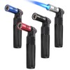 Luxgaze 4 Pack Butane Torch Lighters Refillable Jet Flame Portable