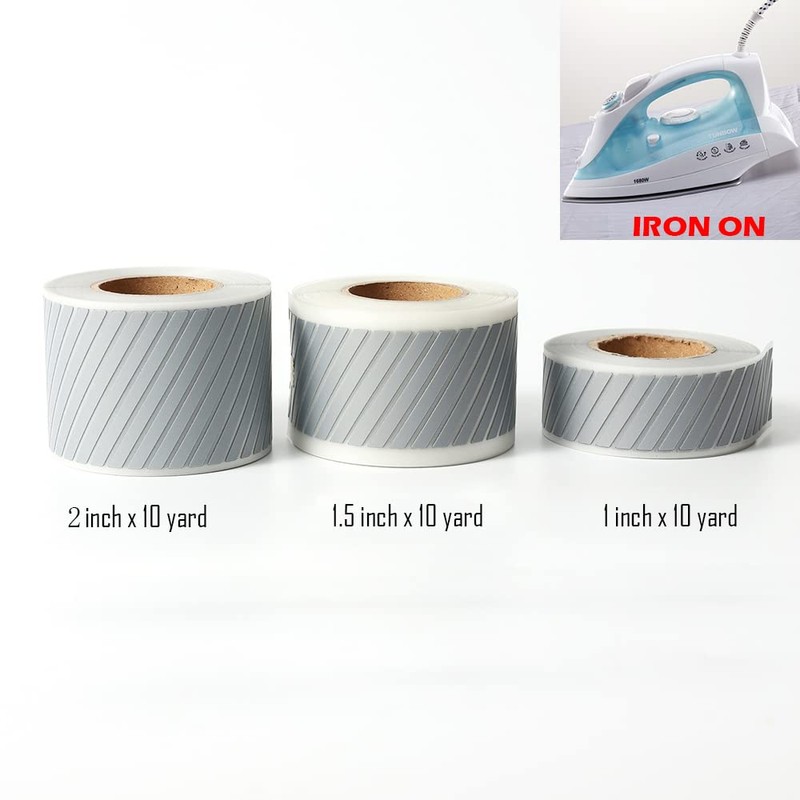 NOZUONO High Visibility Iron On Silver Reflective Heat Transfer Vinyl