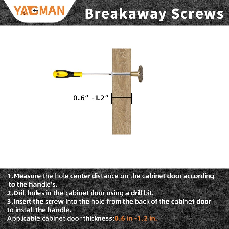 Yagman Brushed Gold Cabinet Knobs 10 Pack Round Sunflower Dresser