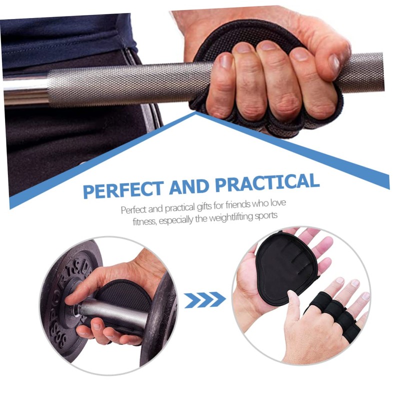 BESPORTBLE 3 Pairs Gym Gloves for Weightlifting Palm Pads Lifting