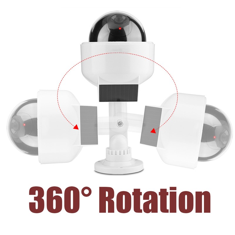 Dummy Camera Indoor & Outdoor Realistic Dome Shape Solar Security