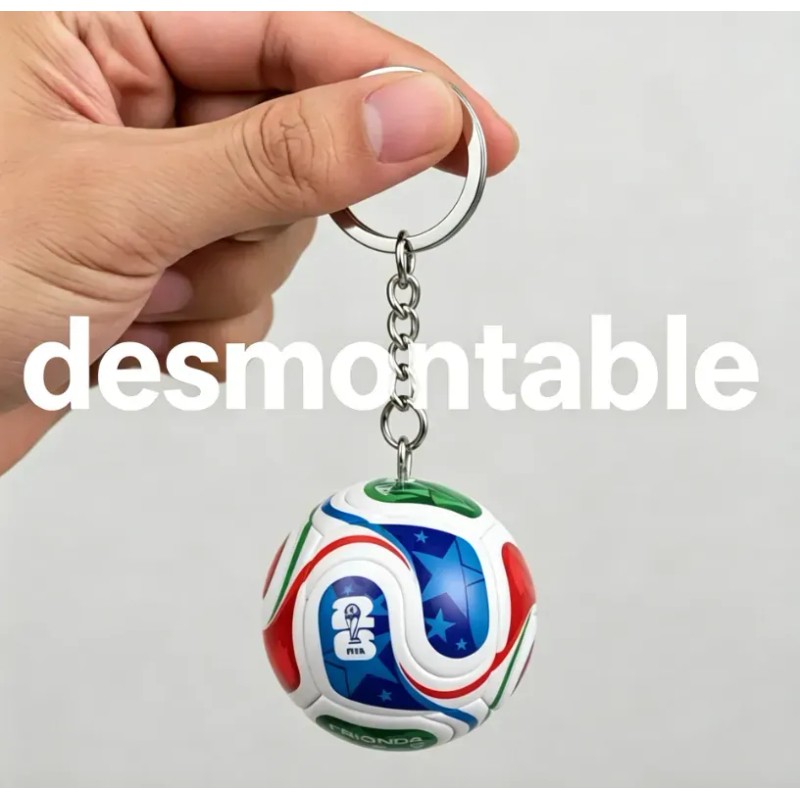 5pcs Llavero Balón Fútbol Mundial 2026 Edición Especial