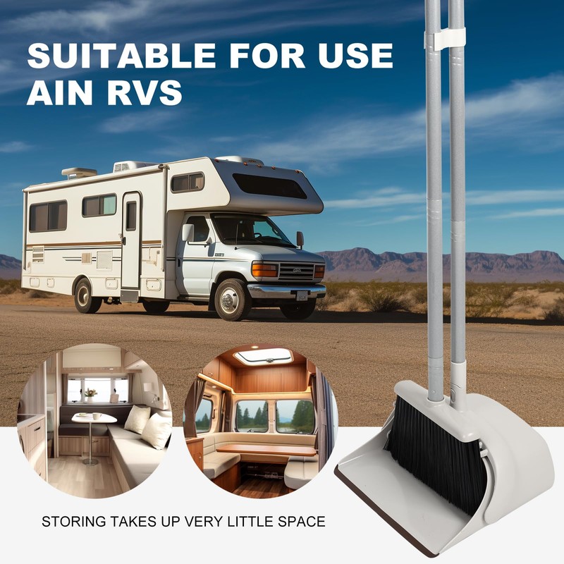 Jekayla 54" Long Handled Broom and Dustpan Set - Perfect