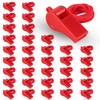OBKJJ Red Emergency Whistle with Lanyard, 48 Pack Coach Whistle