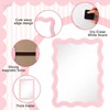 Gueevin Pink Small Scalloped Magnetic Dry Erase Whiteboard, 7" x