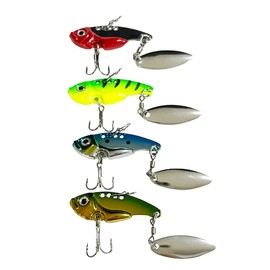 Orurdo qb100248a02n0 Metal Vibration Mini Fishing Gear for Light Shore Jigging for Sea Bass, Sickepers, Black Bass, Etc., A Color Set (0.4 oz (12.5 g)