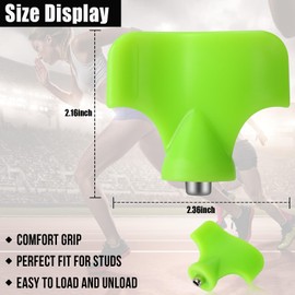 AUGSUN 120pcs 3/16 inch Stainless Steel Track and Cross Country Spikes with Spike Wrench, Replacement Spikes for Sprint Sports Shoes