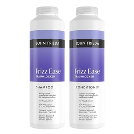 John Frieda Dream Curls Set - Shampoo, 500 ml & Conditioner, 500 ml - Frizz Ease Series - For Curly, Wavy Hair