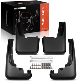 A-Premium Set of 4PCS Mud Flaps Splash Guards Mudguards Mudflaps with Hardware Kits Compatible with Ford F-250 F-350 F-450 F-550 Super Duty, 1999-2010, Pickup, (with Fender Flares), Front and Rear