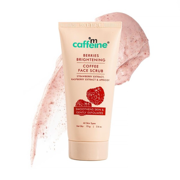 Berries Brightening Coffee Face Scrub For Glowing Skin | Gently
