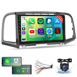 [2+64G] for 2008-2016 Toyota Venza Android 13 Radio - 9 Inch Touchscreen - Wireless Apple Carplay & Android Auto, Mirror Link, GPS Navigation, WiFi, EQ Effect, FM/RDS, SWC + AHD Backup Camera + Mic
