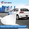 TOP-MAX Driver Side Heated Mirror Glass Compatible with Volkswagen VW