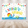 MEHOFOND 7x5ft Beach Ball Birthday Backdrop Summer Pool Party Splish