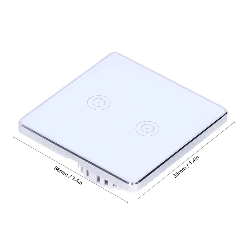 2 Gang Smart Touch Switch WiFi British Standard for Google