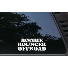 Boobie Bouncer Offroad - 7" x 3" die Cut Vinyl Decal/Sticker for Windows, Cars, JDM, Trucks, Bumpers, Tool Boxes, Boats, laptops - virtually Any Hard, Smooth Surface. Made in The USA