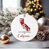 JohnPartners993 1st Christmas in California Ornament - New Home in
