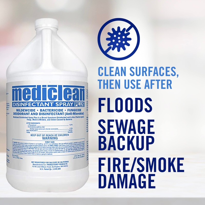 Mediclean Disinfectant Spray Plus Professional Antimicrobial Spray for Use After