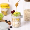 KAIZHOUZHOU 16oz Glass Mason Overnight Oats Jars, Cereal, Yogurt, Salad