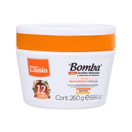 LISSIA Hair Treatment La Bomba 12 Oils Hair Damaged by Chemical Processes | Tratamiento Capilar La Bomba 12 Oleos Reparador Capilar y Anti-Frizz Colombia (8.8oz – 260ml)…, Orange