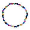 Taddart Minerals - Colourful Natural Gemstone Agate Bracelet with 4mm