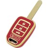 vurbemes 360 Degree Soft TPU Protector Key Fob Cover Case fit for Honda 2016-2017 Accord 2016-2019 Civic 2014-2015 CR-V Keyless Entry Key Fob (Red)