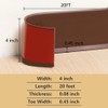 Lifronkit Flexible Baseboard Molding Trim, Peel and Stick Rubber Baseboard