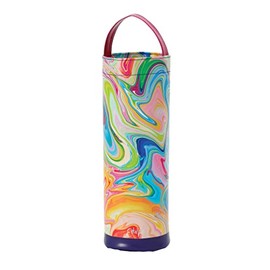 Enesco Izzy and Oliver EttaVee In the Groove Marbled Insulated Wine Carrier Bag, 14 Inch, Multicolor