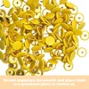 YOSAWA 150PCS Thumb Tacks Push Pins Plastic Round Head Board