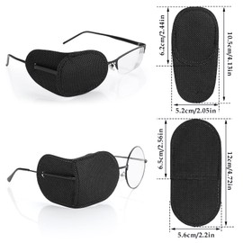 Pack of 12 Eye Patches Medical Eye Patches for Glasses Lazy Eye Patches Lazy Eye Patches Treat Left Right Eye Amblyopia Strabismus Eye Patches for Adults / Children