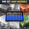 10-Piece Double-Cut Tungsten Carbide Rotary Burr Set for Grinding &
