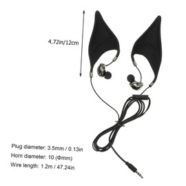 CIYODO Elves Ear Headset Wired Earphones with Microphone for Phone and Tablet Comfortable in Ear Design for Long Term Use Durable and Breathable Sound Quality