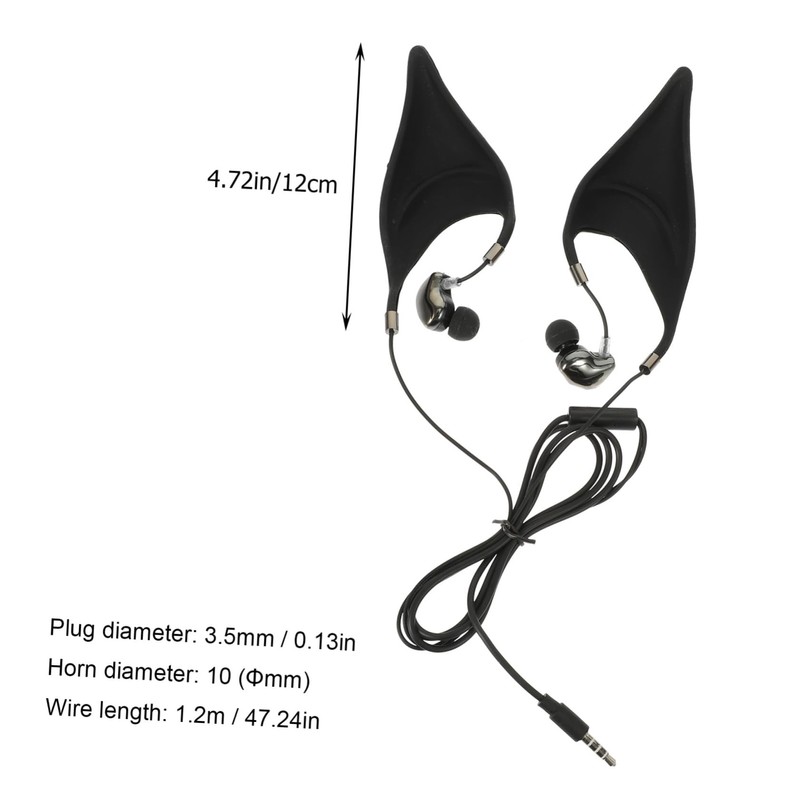 CIYODO Elves Ear Headset Wired Earphones with Microphone for Phone