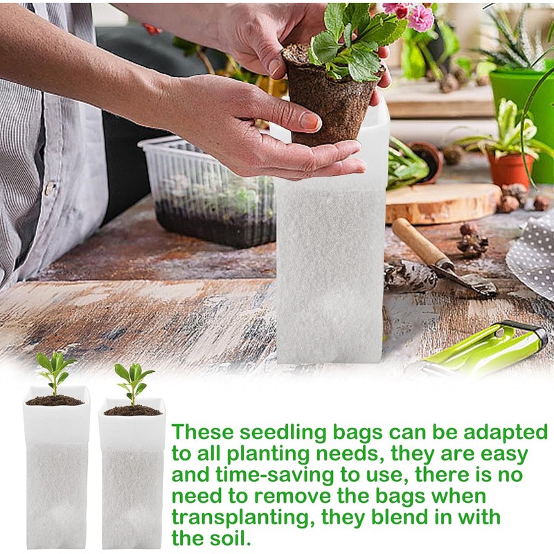 CANIPHA 60 Piezas De Bolsas De Crecimiento Profundo Para Vivero,