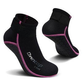 Owntop Neoprene Socks, 3 mm Neoprene Socks for Men and Women, Warm Diving Socks, Swimming Socks for Swimming, Snorkelling, Sailing, Surfing, Water Sports