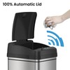 iTouchless Automatic Trash Can with AC Adapter and 4 Odor