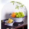 YYMayLsh Decorative Ceramic Candy Bowl, Blue and White Chinoiserie Pattern,