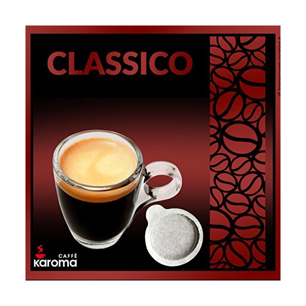150 Karoma Easy Serve Espresso Pods! (Classico Napoletano Strong Blend!) (Paper Pods)