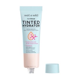 wet n wild Bare Focus Tinted Hydrator Tinted Skin Veil, Lightweight Buildable Coverage with Hyaluronic Acid & Vegan Squalane, Semi-Matte Finish, Cruelty-Free - Porcelain