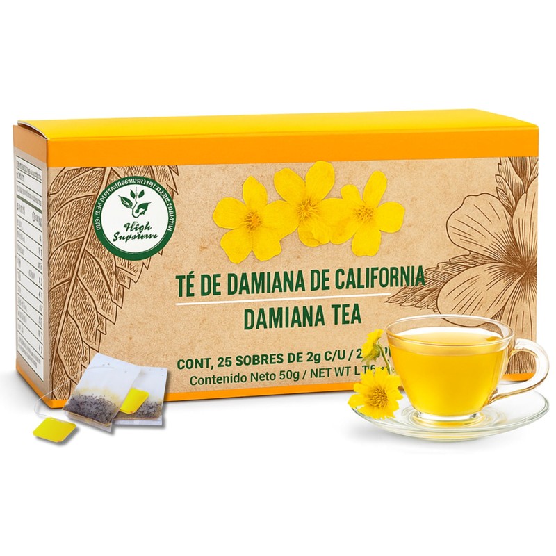 Damiana Herbal Tea – 100% Turnera diffusa – 25 Tea