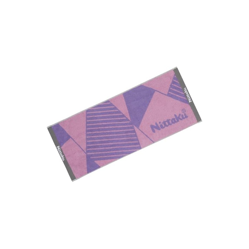 Nittaku NL-9289 Table Tennis Towel, Polygon Mid Towel, Pink